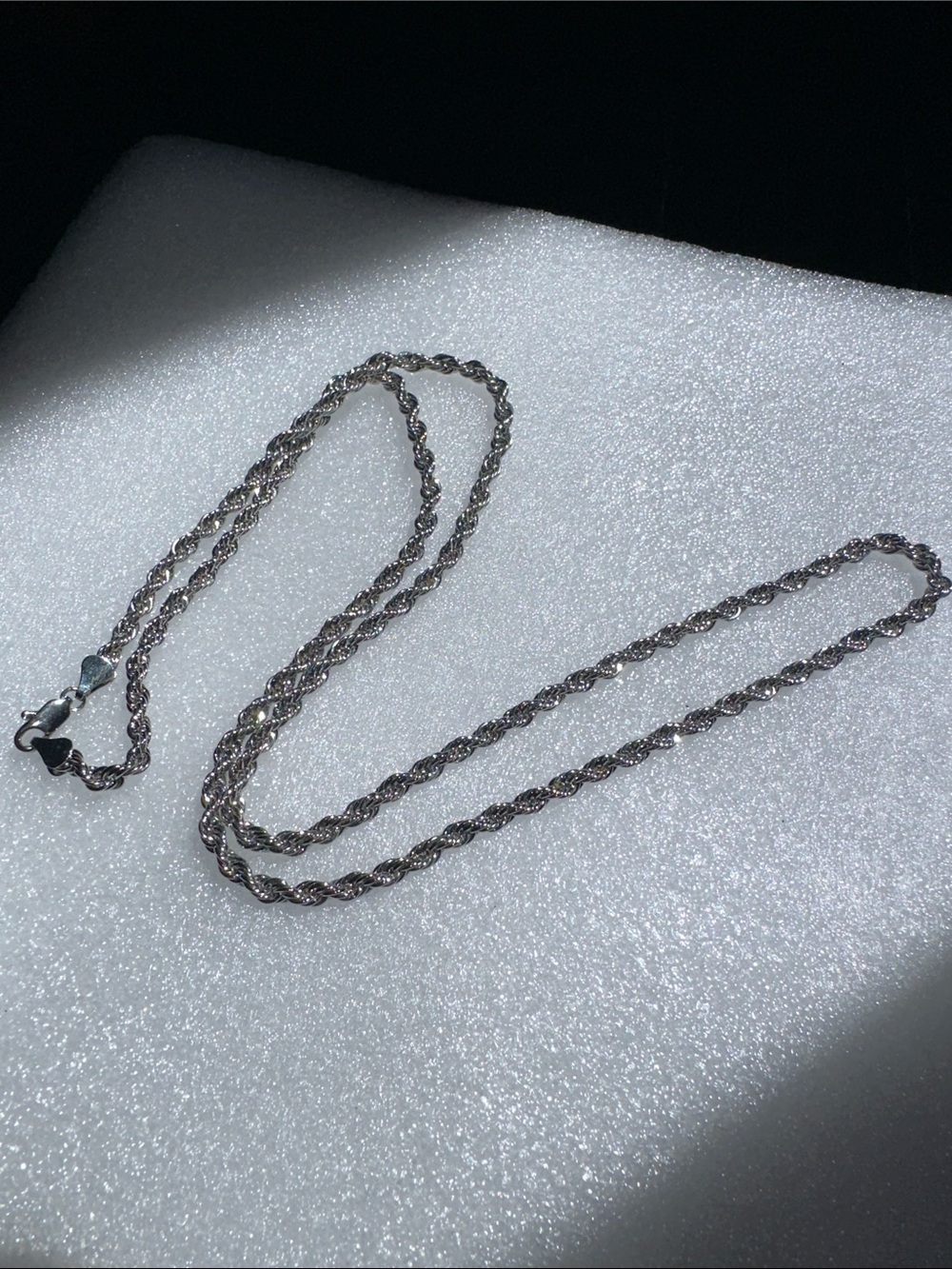 Silver-Tone Rope Chain Necklace - Picture 3 of 3